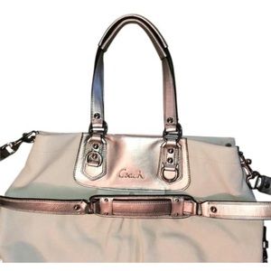 Authentic Leather Coach tote.